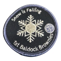 Snow is falling badge